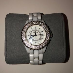 Geneva Sapphire Crystal Ceramic Ladies Watch